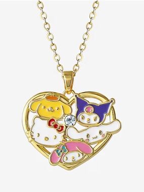 Sanrio | Hello Kitty & Friends Gold-Plated Crystal Pendant Necklace